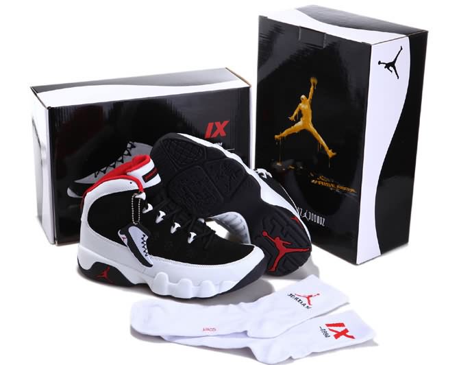 New Packaging Air Jordan 9 (IX) Johnny Kilroy Black Gym Red Metallic Platinum